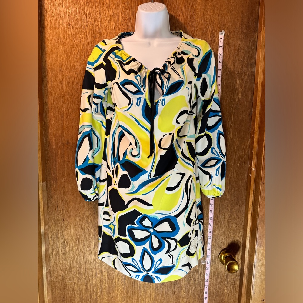 Bright & bold tunic or mini dress 100% silk from Banana Republic. Size XS